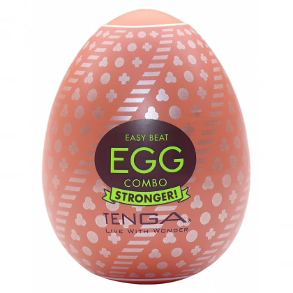 Tenga HARD BOILED II Ou Textură Spiralată Discret Alb