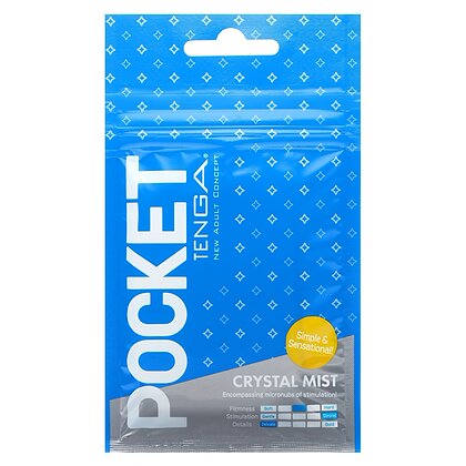 Tenga Pocket Stroker Crystal Mist, Compact și Discret Transparent