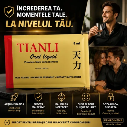 Tianli Oral Liquid 9 ml Gel Oral Pentru Erecții Ferme