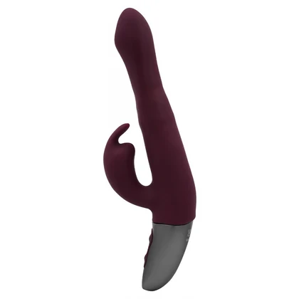 Titanz NMC 21.5cm — 10 Vibrații + 10 Rotații, Reîncărcabil Roșu