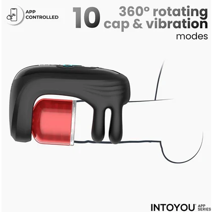 Torky - Compressing Rotating Masturbator with App Control Negru