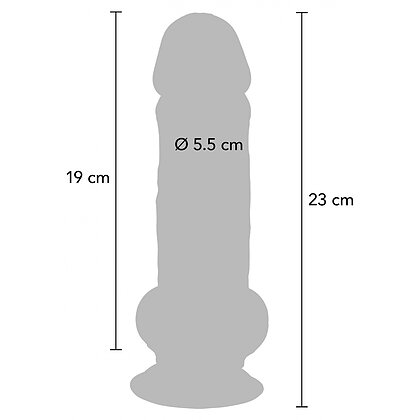 ToyJoy Deluxe Dildo densitate duală 23cm