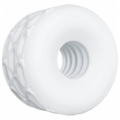ToyJoy Hero 4în1: Inel C, Întinzător, Masturbator Alb