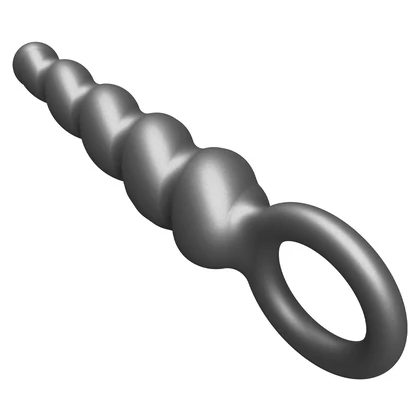ToyJoy Plug Anal Din silicon Metalizat, Diam. 2.9 cm, Gri