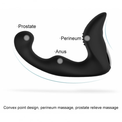 Toyz4lovers Remote P Spot Vibrator Prostatic Reîncărcabil Negru
