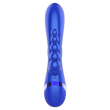 Triple Love Vibrator Rabbit Multifuncțional Albastru