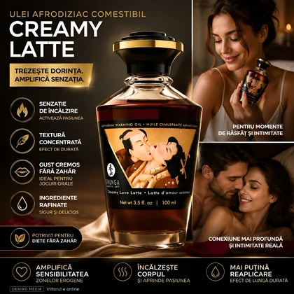 Ulei Masaj Aphrodisiac Warming Oil Creamy Latte 100ml