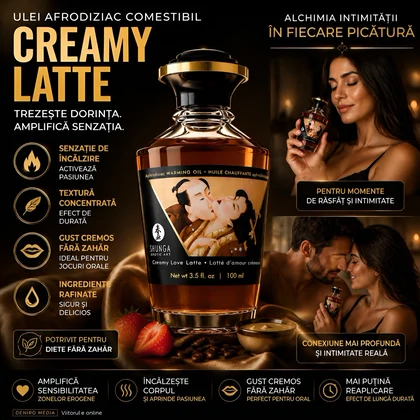 Ulei Masaj Aphrodisiac Warming Oil Creamy Latte 100ml