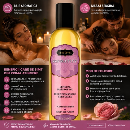 Ulei Masaj Grădina Plăcerii Kama Sutra 236ml