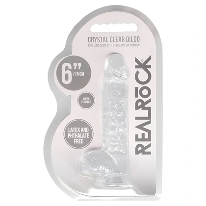 Ultra Realistic 17cm Cu Testicule Transparent