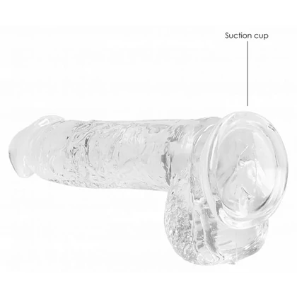 Ultra Realistic 17cm Cu Testicule Transparent