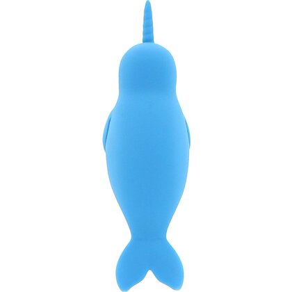 Unihorn Narwhal – Dublu Vibrator Clitoridian, 10 Moduri Albastru