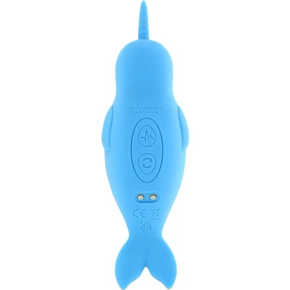 Unihorn Narwhal – Dublu Vibrator Clitoridian, 10 Moduri Albastru