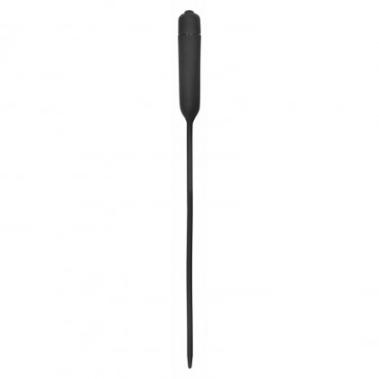 Vibrating Plug Extra Long Urethral Sounding Negru