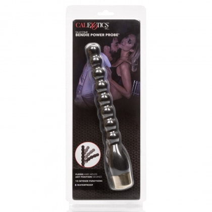 Vibrating Silicone Bendie Power Probe Negru