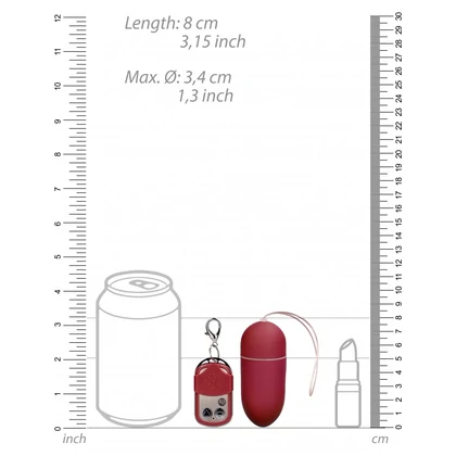 Vibrator 10 Speed Remote Egg Big Roșu