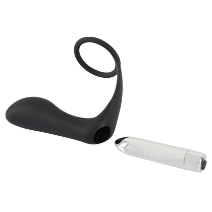 Vibrator Anal Cu Inel Black Velvets Negru