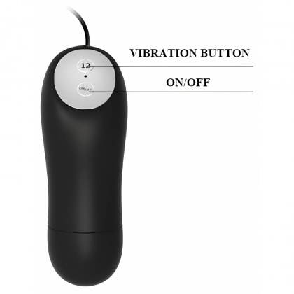 Vibrator Anal Plăcere Copleșitoare Telecomandat Negru