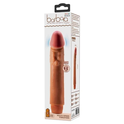 Vibrator Realist Ergonomic Pentru Cuplu 24cm Multi‑viteze Maro