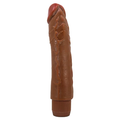 Vibrator Realist Ergonomic Pentru Cuplu 24cm Multi‑viteze Maro