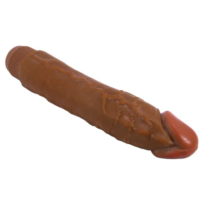 Vibrator Realist Ergonomic Pentru Cuplu 24cm Multi‑viteze Maro
