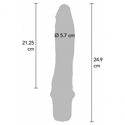 Vibrator Clasic Large Negru 24.9cm