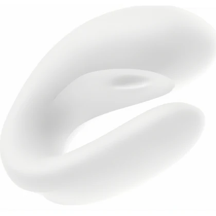 Vibrator Cuplu Satisfyer Double Joy Alb