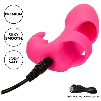 Vibrator din Silicon Pentru Plăcere cu Degetul Roz