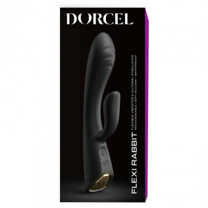 Vibrator Dorcel Flexi Rabbit Heating Negru