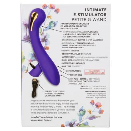 Vibrator Estim Petite G Wand Albastru