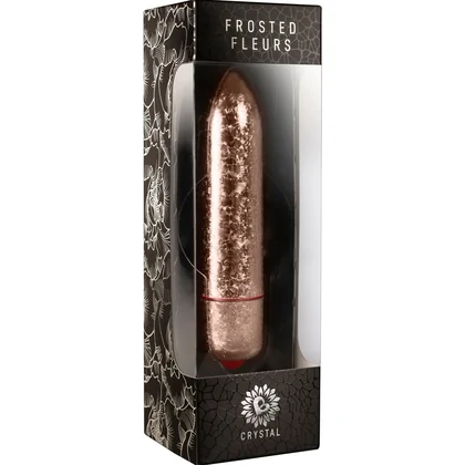Vibrator Frosted Fleurs Crystal Auriu