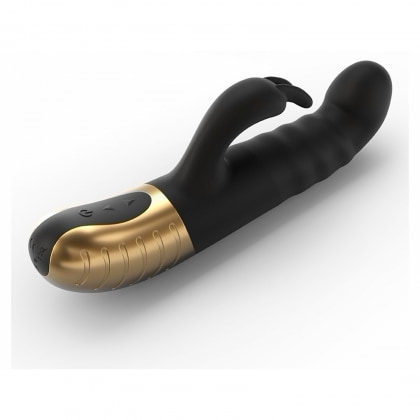 Vibrator G-Stormer Thrusting Rabbit Negru