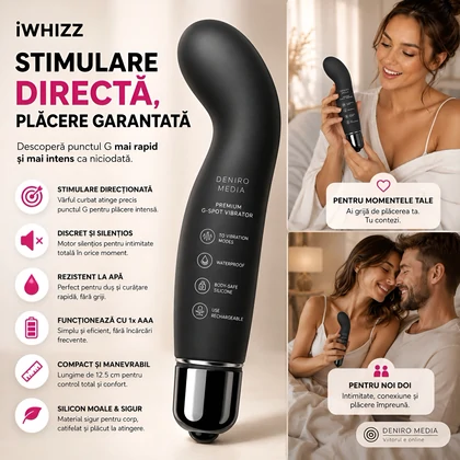 Vibrator iWhizz G 12.5cm Negru