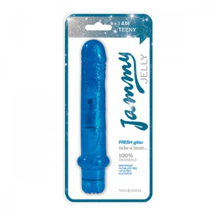 Vibrator Jammy Jelly Fresh Glitter albastru