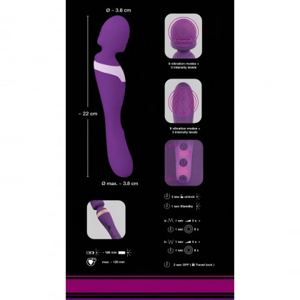 Vibrator Javida Double Massager Mov