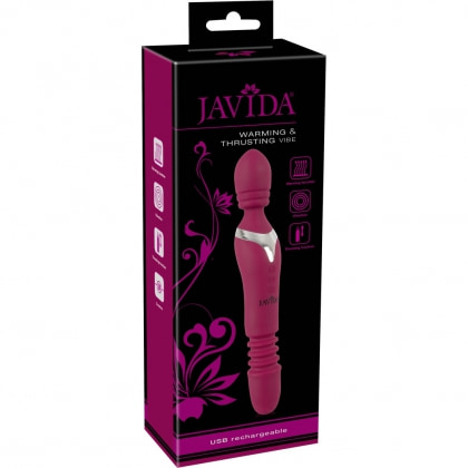 Vibrator Javida Warming And Thrusting Roșu