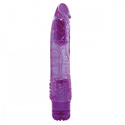 Vibrator Jelly Spangly Glitter 23cm Mov