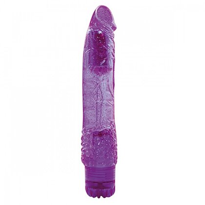 Vibrator Jelly Spangly Glitter 23cm Mov