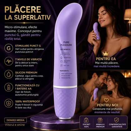 Vibrator Mini Silicon Punctul G Mov