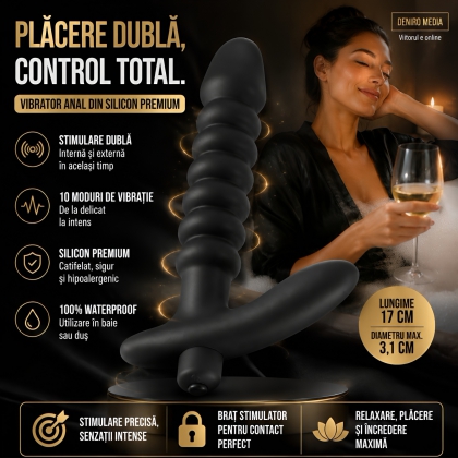 Vibrator Prostată Negru Velvets