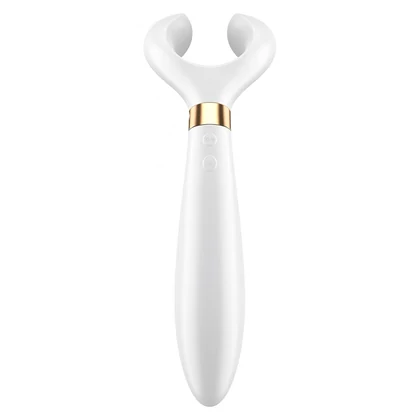 Vibrator Pentru Cuplu Multifun 3 Alb