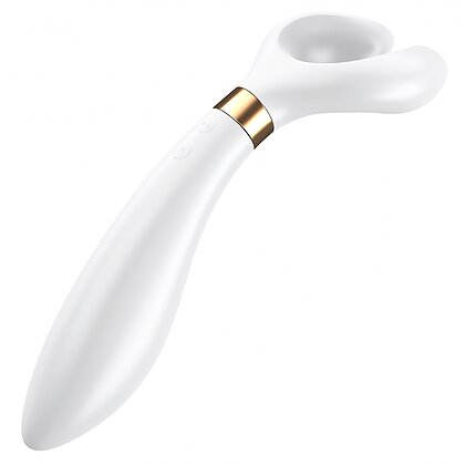 Vibrator Pentru Cuplu Multifun 3 Alb