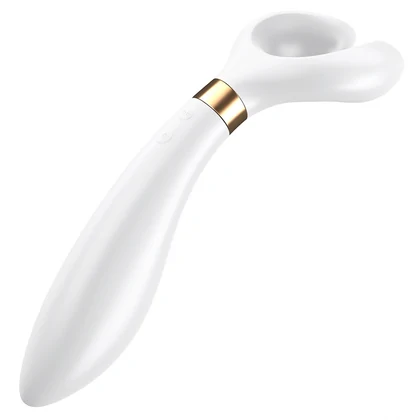 Vibrator Pentru Cuplu Multifun 3 Alb
