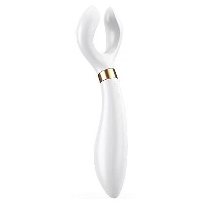 Vibrator Pentru Cuplu Multifun 3 Alb