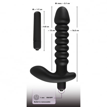 Vibrator Prostată Negru Velvets
