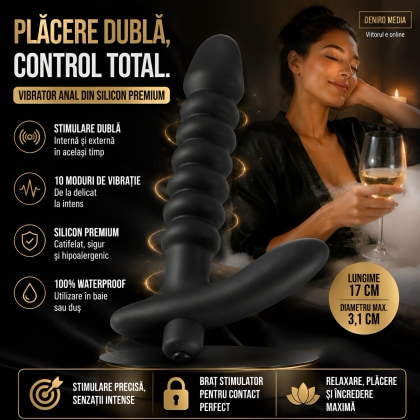 Vibrator Prostată Negru Velvets