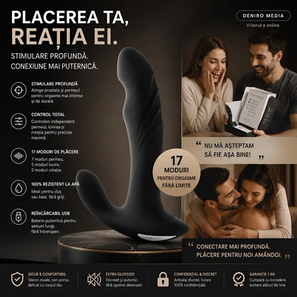 Vibrator Prostată Rebel Plug 3 Functions Negru