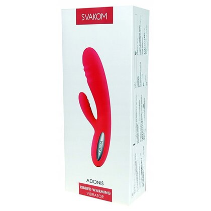 Vibrator Rabbit Cu Încălzire Svakom Adonis Roșu
