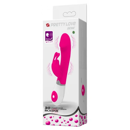 Vibrator Rabbit cu Voce Pretty Love Gene Roz