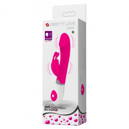 Vibrator Rabbit cu Voce Pretty Love Gene Roz